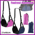 Travel Rest Hammock Office Foot Hammock Portable Rest for Relaxation Support - Rose Red