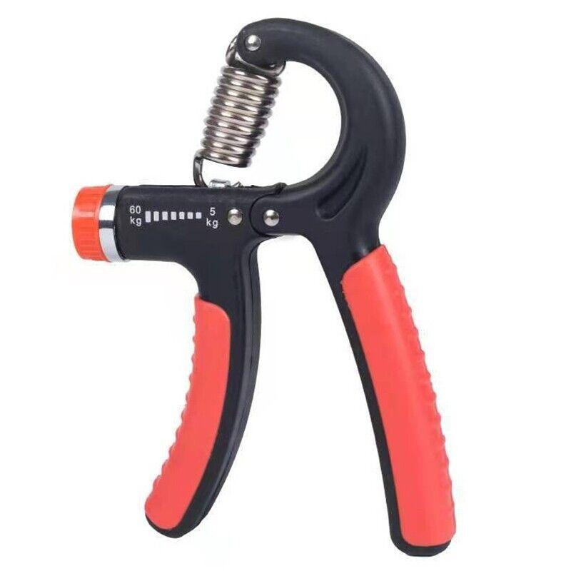 Adjustable Power Hand Grip Forearm Exerciser Gripper Strengthener Trainer 5-60Kg - Grey