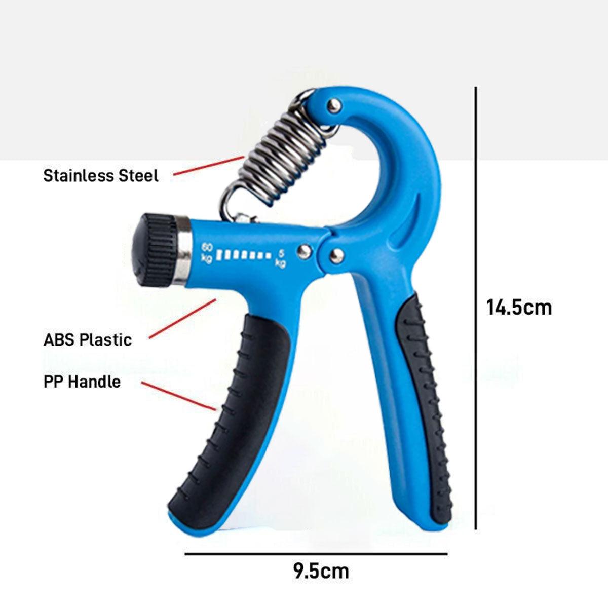 Adjustable Power Hand Grip Forearm Exerciser Gripper Strengthener Trainer 5-60Kg - Red