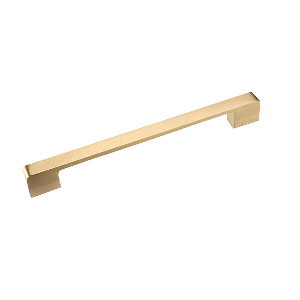 Modern Simple Handle Wardrobe Cabinet Drawer Pull All Copper Gold Door Handle - 128mm