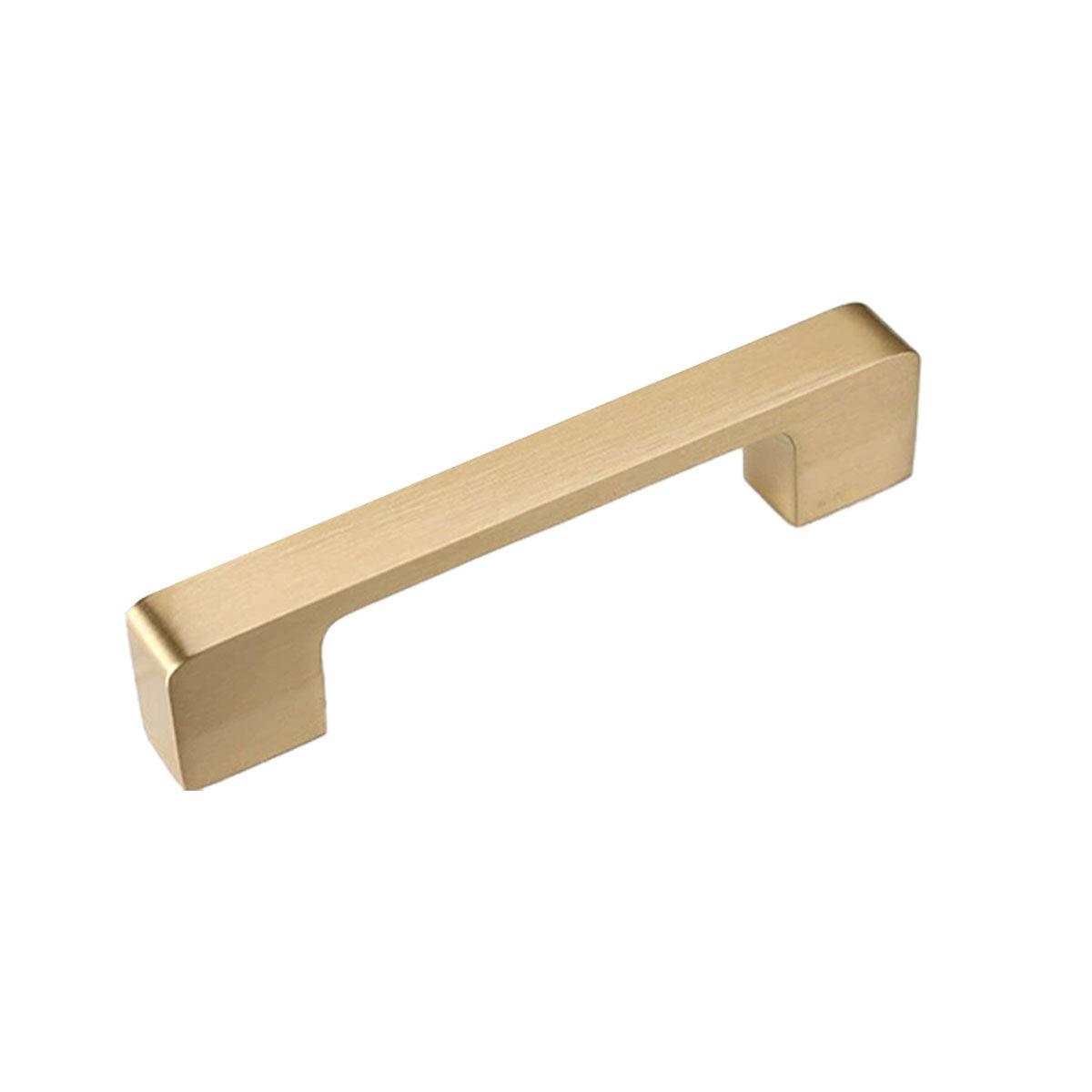 Modern Simple Handle Wardrobe Cabinet Drawer Pull All Copper Gold Door Handle - 64mm