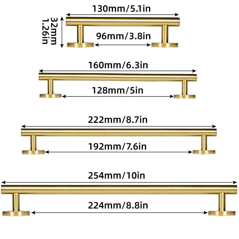 European Style Cabinet Handles Drawer Pull Knob 4 Sizes for Wardrobe Door - 128mm
