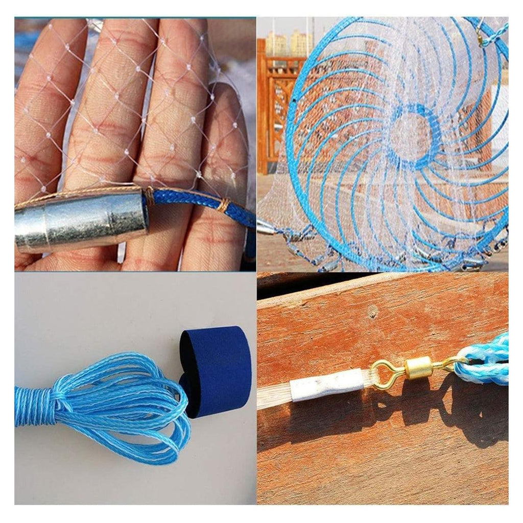 Frisbee Hand Casting Fishing Net Easy Throw Bait Net Swinging Tackle Gear - 480cm