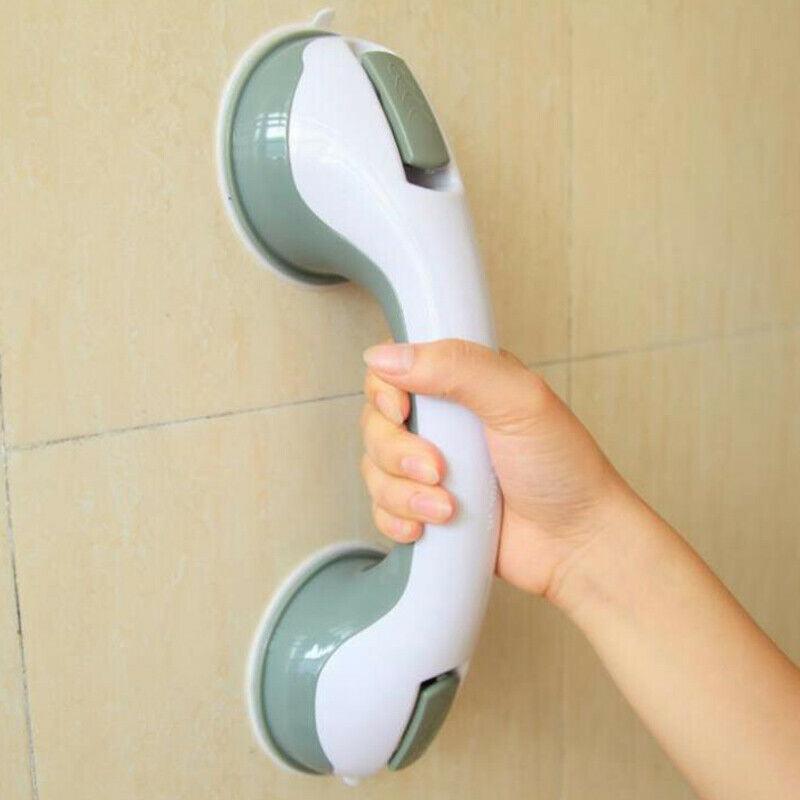 Bathroom Non-Slip Suction Grab Handle Support Rail with Strong Hold Grip - Green