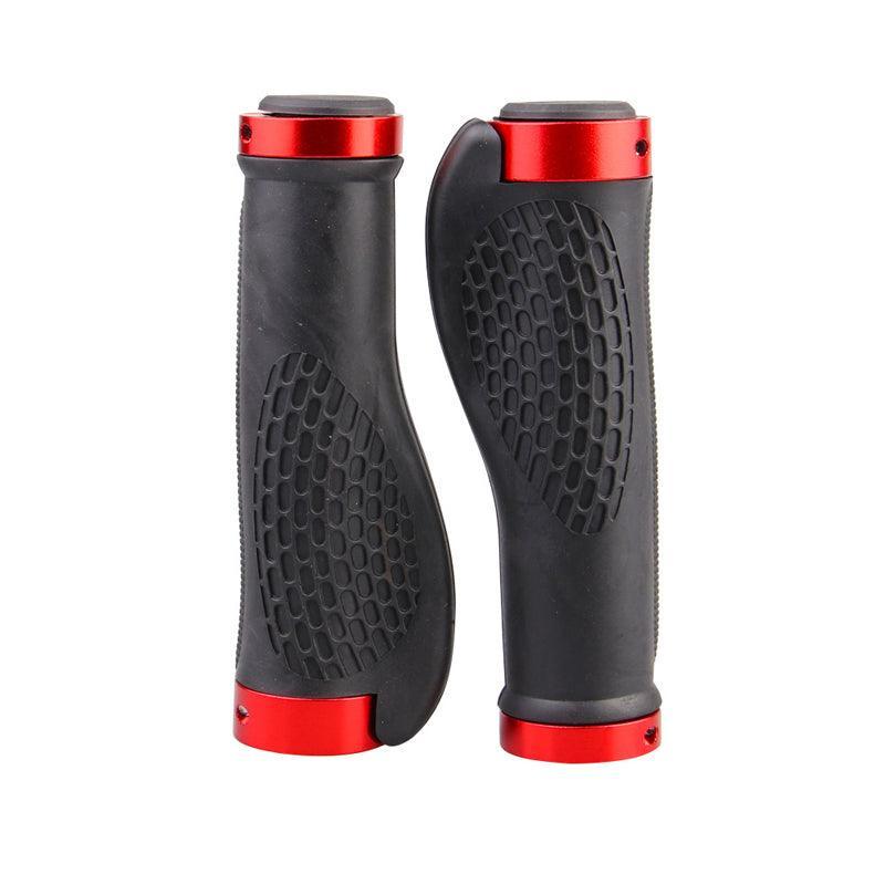 Ergonomic MTB Bike Handlebar Grips 2PCS Lock On Rubber Cycling Mountain Bicycle - Black