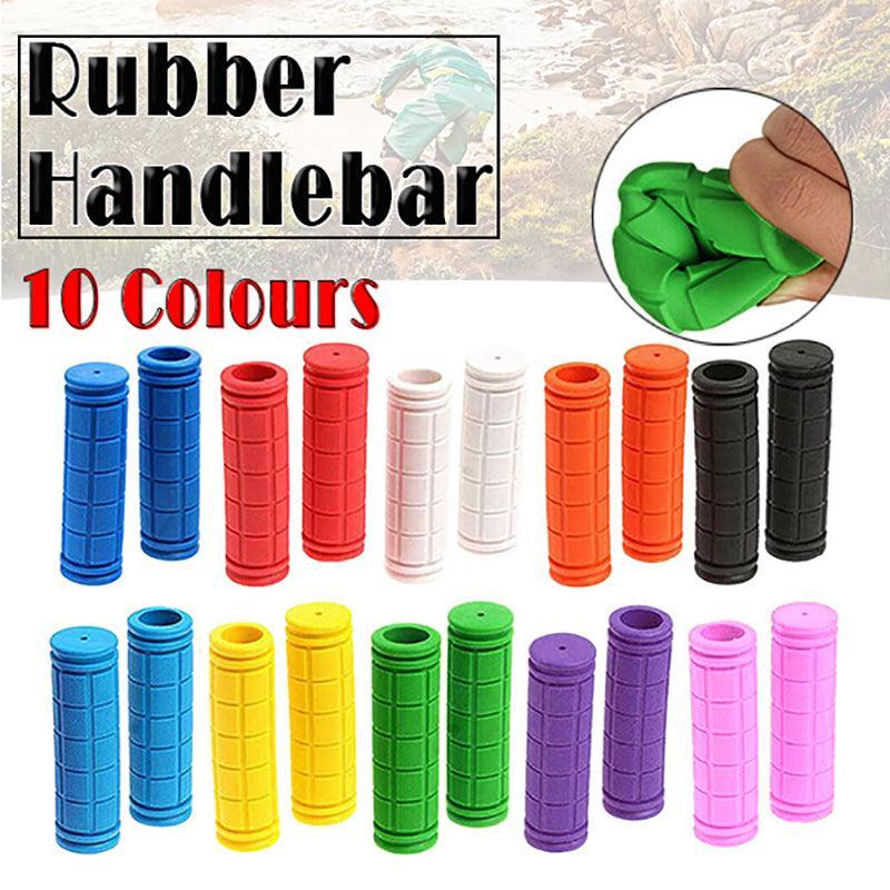 Rubber Grips For Bmx Mtb Cycle Road Mountain Bike Scooter Bicycle Handle Bar - Green