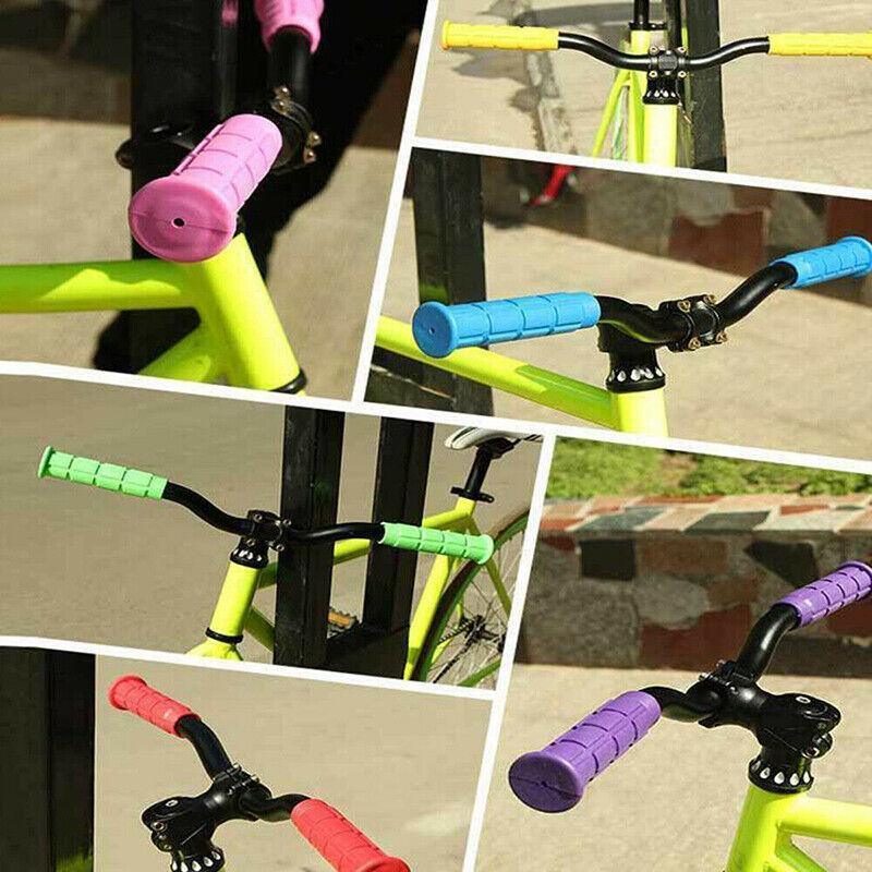 Rubber Grips For Bmx Mtb Cycle Road Mountain Bike Scooter Bicycle Handle Bar - Green