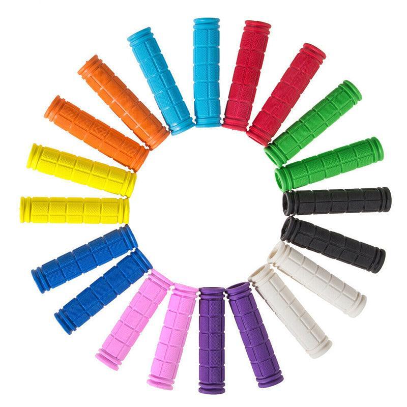 Rubber Grips For Bmx Mtb Cycle Road Mountain Bike Scooter Bicycle Handle Bar - Purple