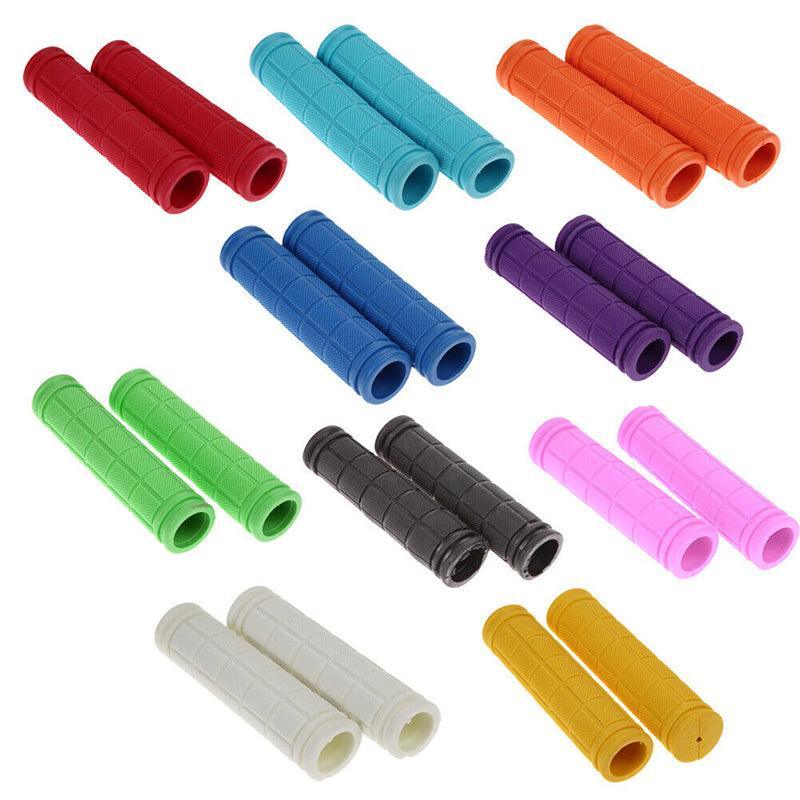 Rubber Grips For Bmx Mtb Cycle Road Mountain Bike Scooter Bicycle Handle Bar - Purple
