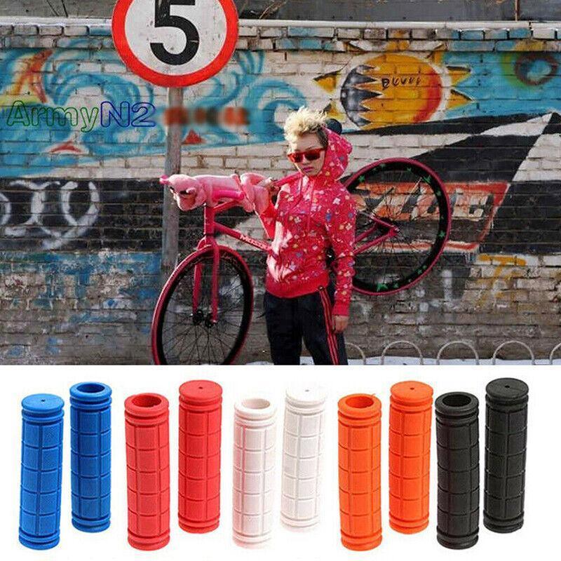 Rubber Grips For Bmx Mtb Cycle Road Mountain Bike Scooter Bicycle Handle Bar - Yellow
