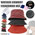 Unisex Men Women Washed Cotton Outdoor Camping Sports Bucket Hats Fisherman Hat - Grey