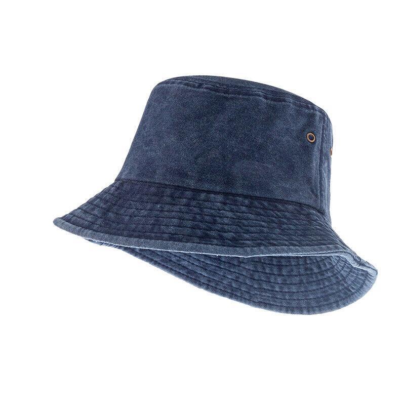 Unisex Men Women Washed Cotton Outdoor Camping Sports Bucket Hats Fisherman Hat - Pink
