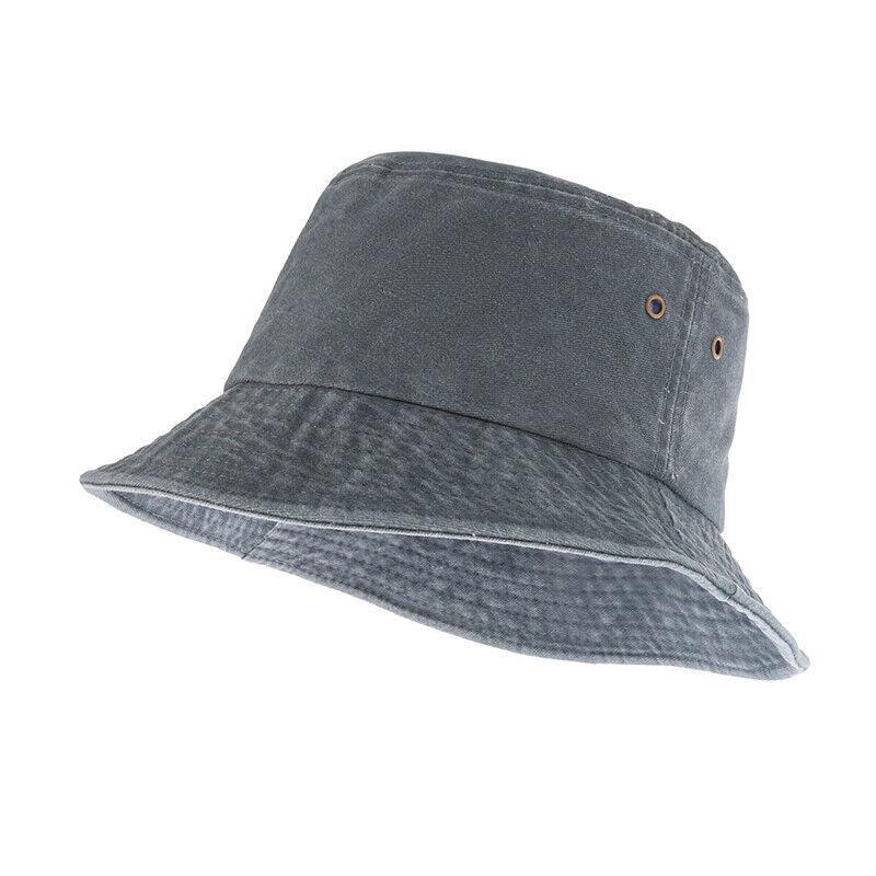 Unisex Men Women Washed Cotton Outdoor Camping Sports Bucket Hats Fisherman Hat - Pink