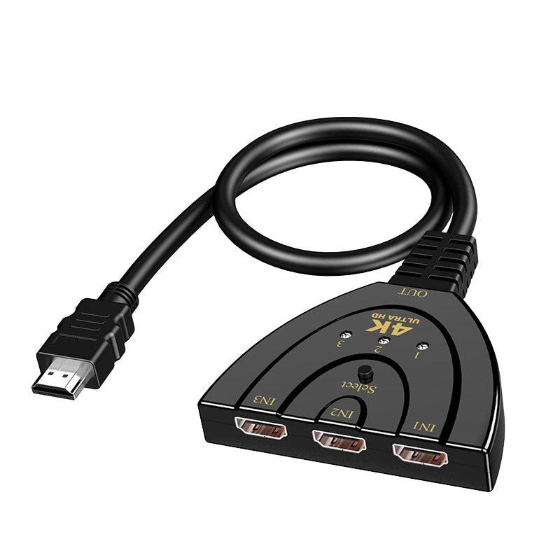 HDMI Switch Splitter 3-in-1 5-in-1 or 1-in-2 1080p 4K Manual or Remote Options - 3 in 1 Switch 4K Manual