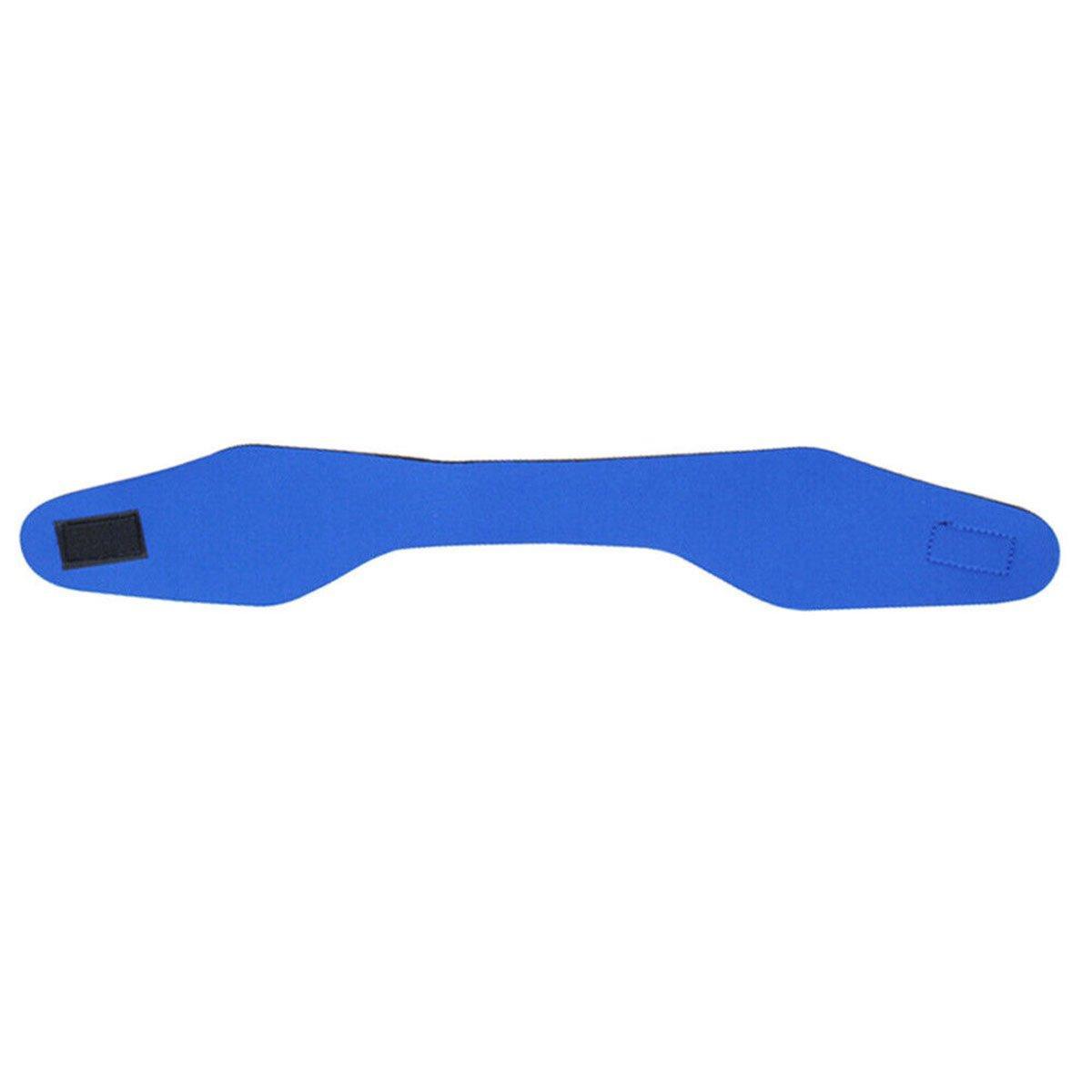 Adjustable Waterproof Swimming Headband for Ear Protection Unisex Diving Use - Red-M