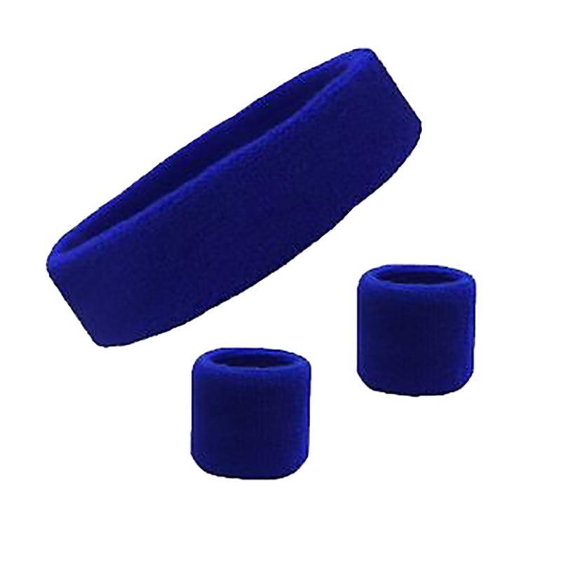 Wristbands Headband Sweatbands Sweat Band For Sport Tennis Badminton Yoga Cotton - Orange