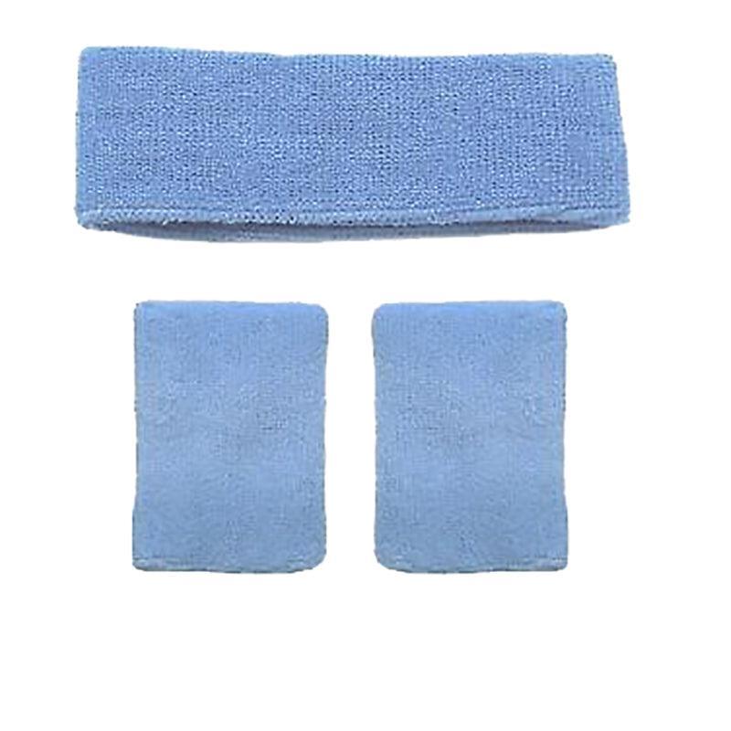 Wristbands Headband Sweatbands Sweat Band For Sport Tennis Badminton Yoga Cotton - Red