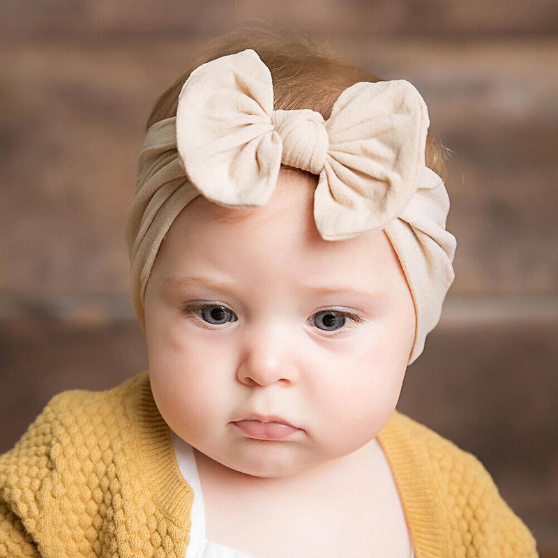 3PCS Soft Headband Wrap Set with Top Knot Single Bow Turban Style Hairbands - #1