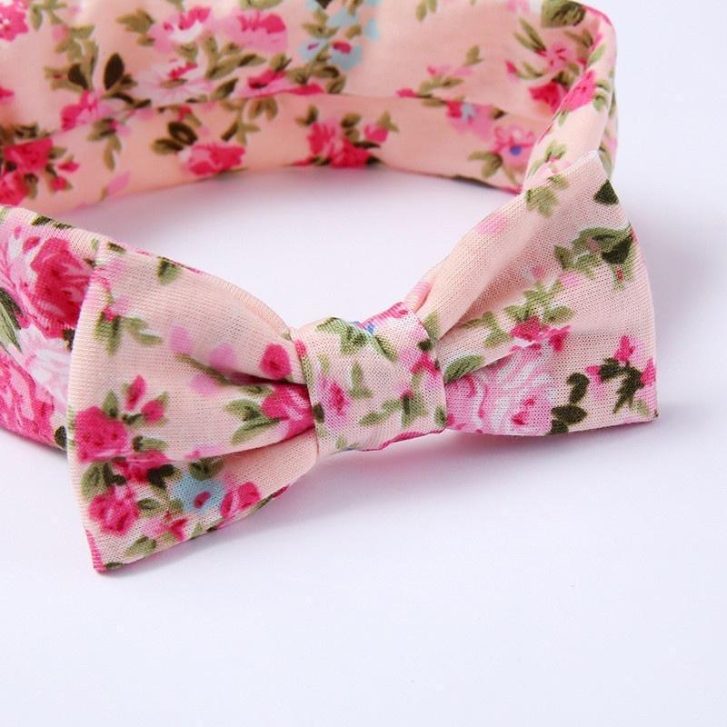 3PCS Soft Headband Wrap Set with Top Knot Single Bow Turban Style Hairbands - #2
