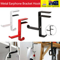Metal Earphone Headset Desks Display Stand Hanger Holder Headphone Bracket Hook - Red