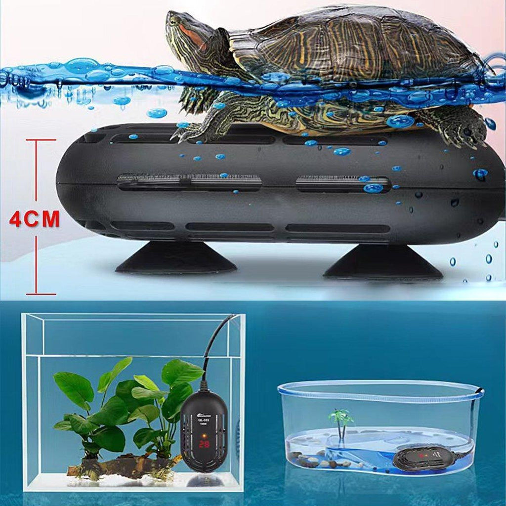 Mini Submersible Aquarium Temperature Rod with Thermostat for Fish and Turtle Tanks - 100W