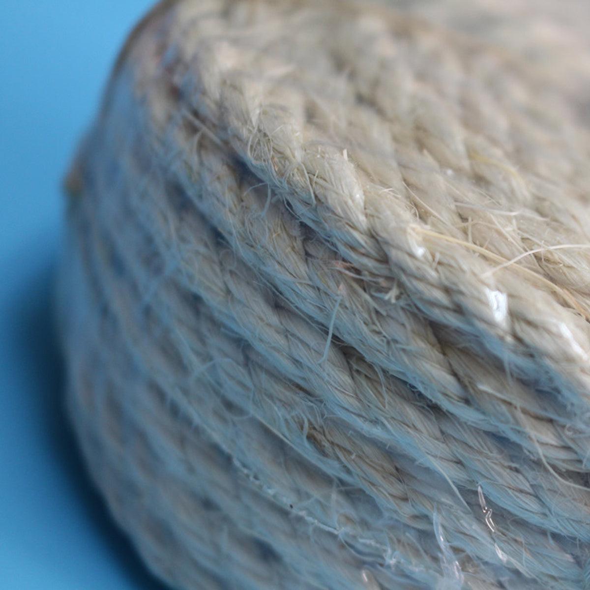 Vintage Burlap Rope Woven DIY Cat Climbing Scratch Rope 6-8mm Home Decoration - 6mm x 20m