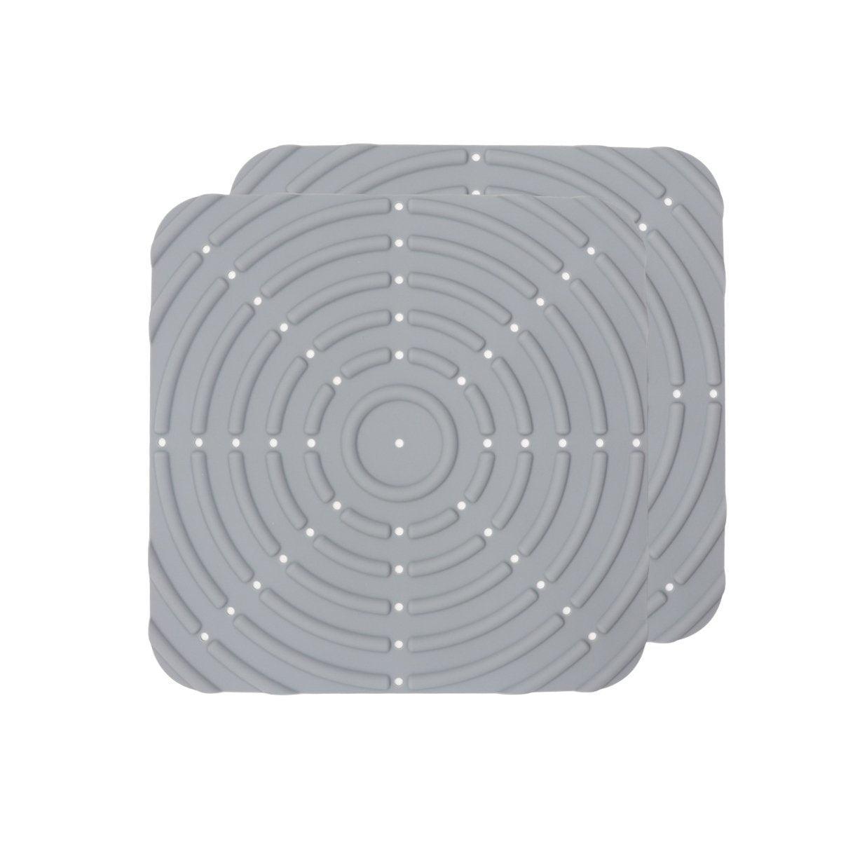 Washable Silicone Nesting Box Bedding Reusable Under Bedding for Chicken Coop - Grey-2PCS