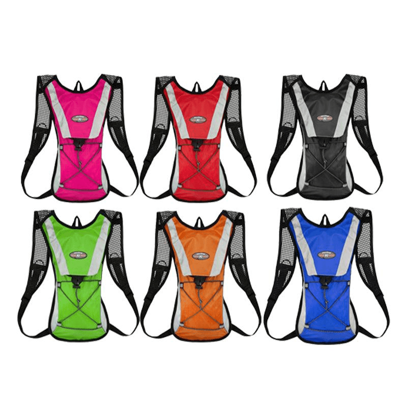 Hydration Pack Backpack Bag with 2L Water Bladder for Hiking Camping Cycling Running - Green