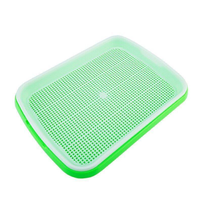Double Layer Microgreens Tray for Hydroponic Seeding Germination Wheatgrass