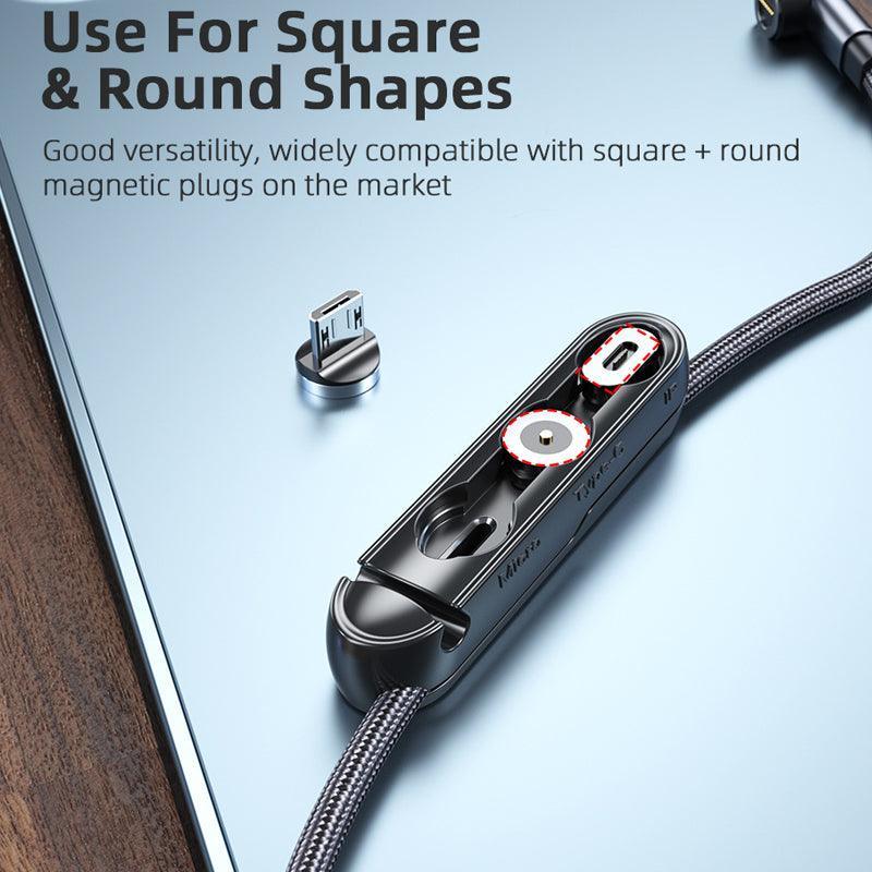 1m 2m Braided Charging Cable with Detachable Connectors for Type C Micro Lightning - iOS (iProduct) Connector Only