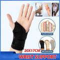Carpal Tunnel Wrist Brace Night Sleep Wrist Support Wrist Splint Pain Left Hand - Black