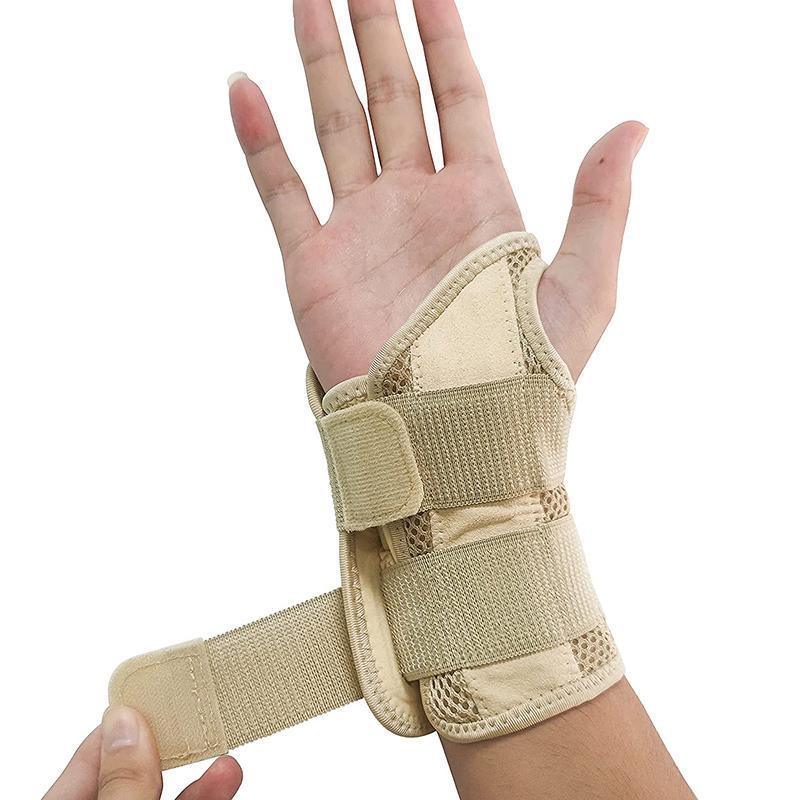 Carpal Tunnel Wrist Brace Night Sleep Wrist Support Wrist Splint Pain Left Hand - Grey