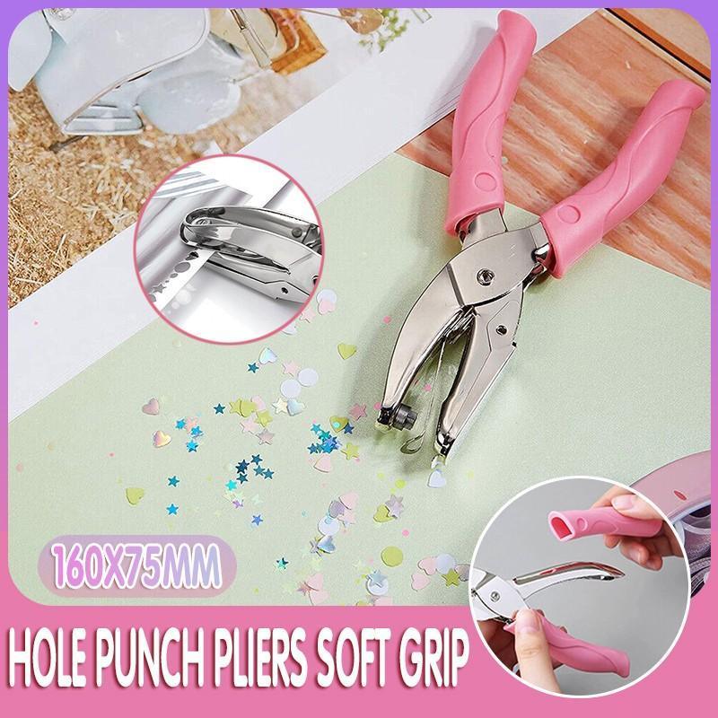 Circle/Heart/Star Shaped Metal Hole Punch Pliers - Paper Hand Puncher - 1.5mm circle