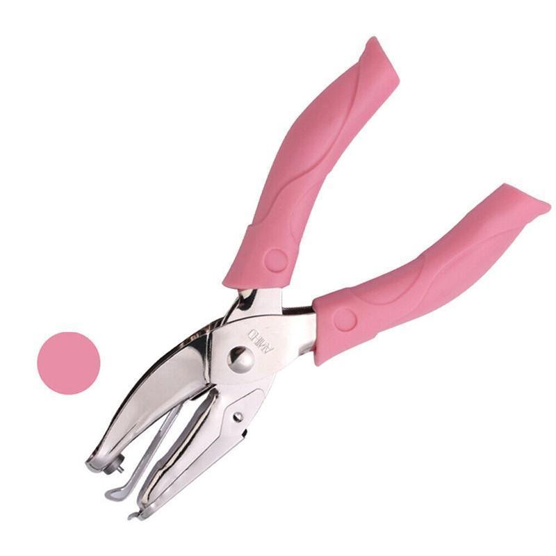 Circle/Heart/Star Shaped Metal Hole Punch Pliers - Paper Hand Puncher - 5.5mm heart