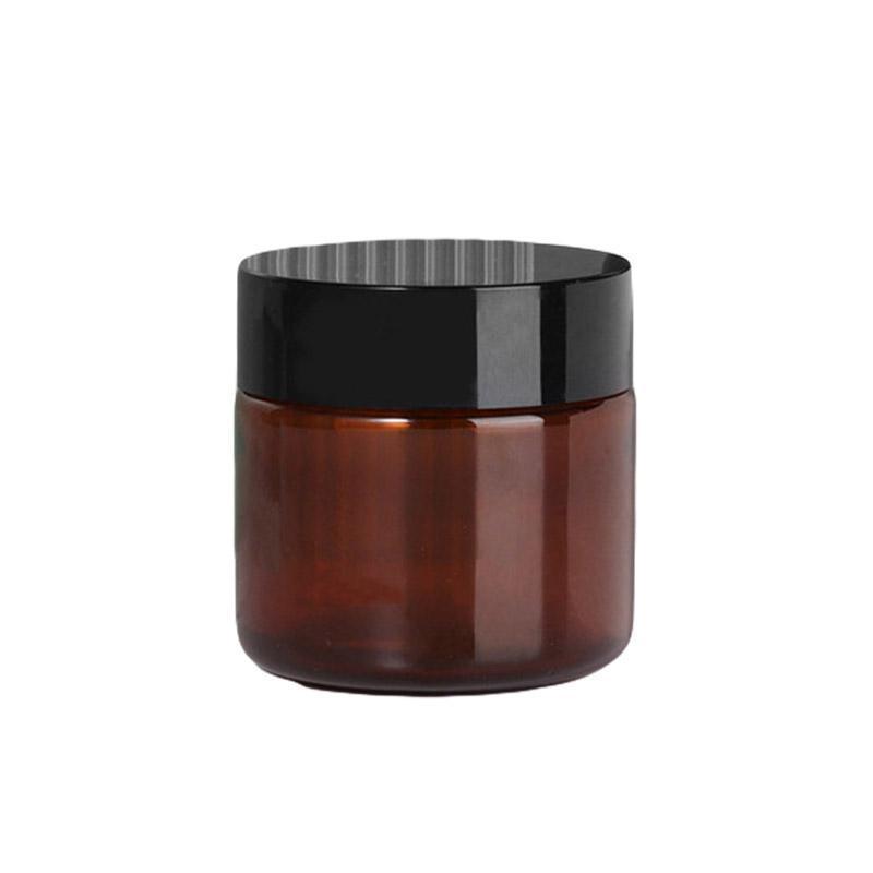 10pcs Brown PET Plastic Wide Mouth Bottles for Storage and Skincare Packaging - Matte - 120ml