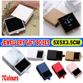 Jewellery Gift Box Necklace Ring Bracelet Bangle Earring Cardboard Box 5*5*3.5cm - Blue