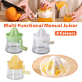 Manual Juice Extractor for Orange Lemon Home Citrus Juicer Hand Compressor - Yellow