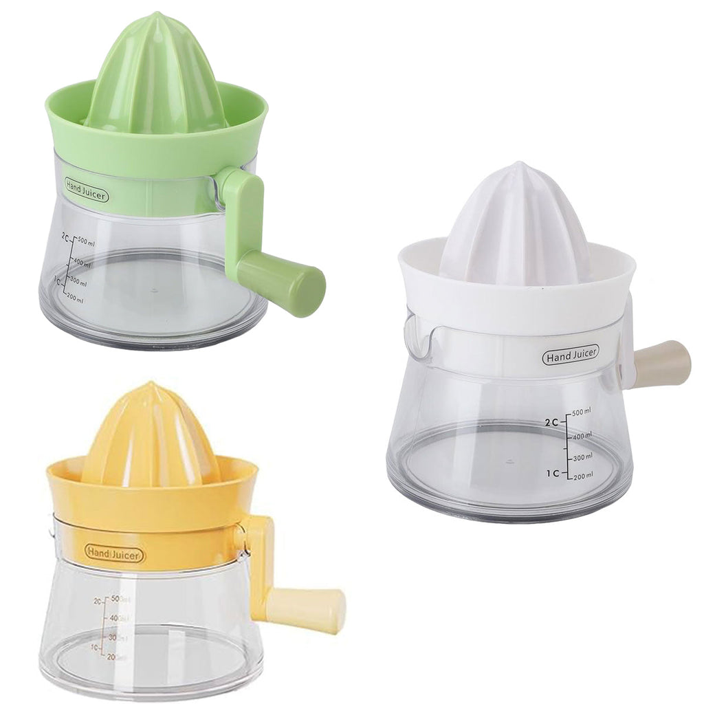 Manual Juice Extractor for Orange Lemon Home Citrus Juicer Hand Compressor - Yellow