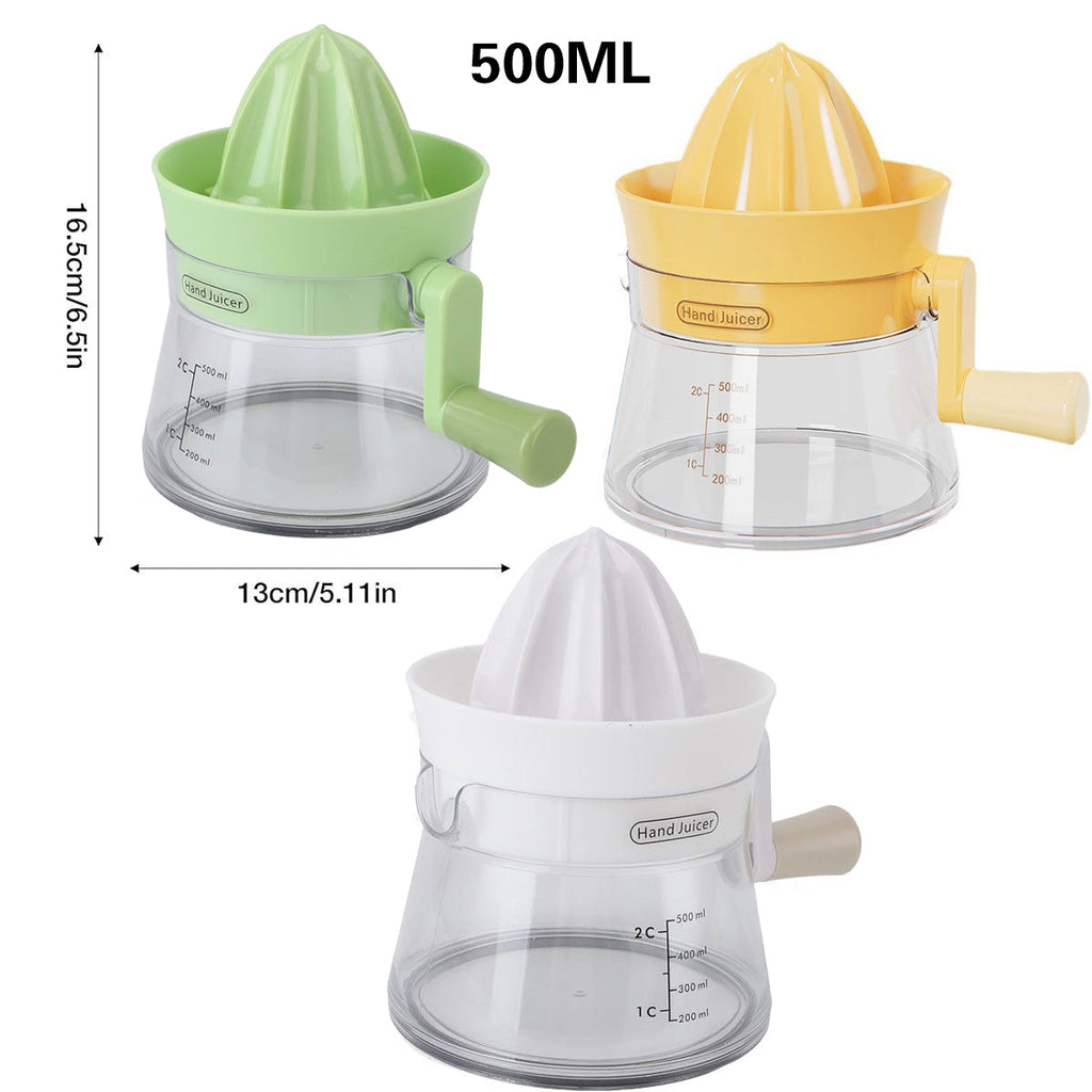 Manual Juice Extractor for Orange Lemon Home Citrus Juicer Hand Compressor - Yellow
