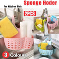 2PCS Kitchen Drain Holder Sponge Sink Storage Rack Basket Organizer Shelf Bathroom - Green