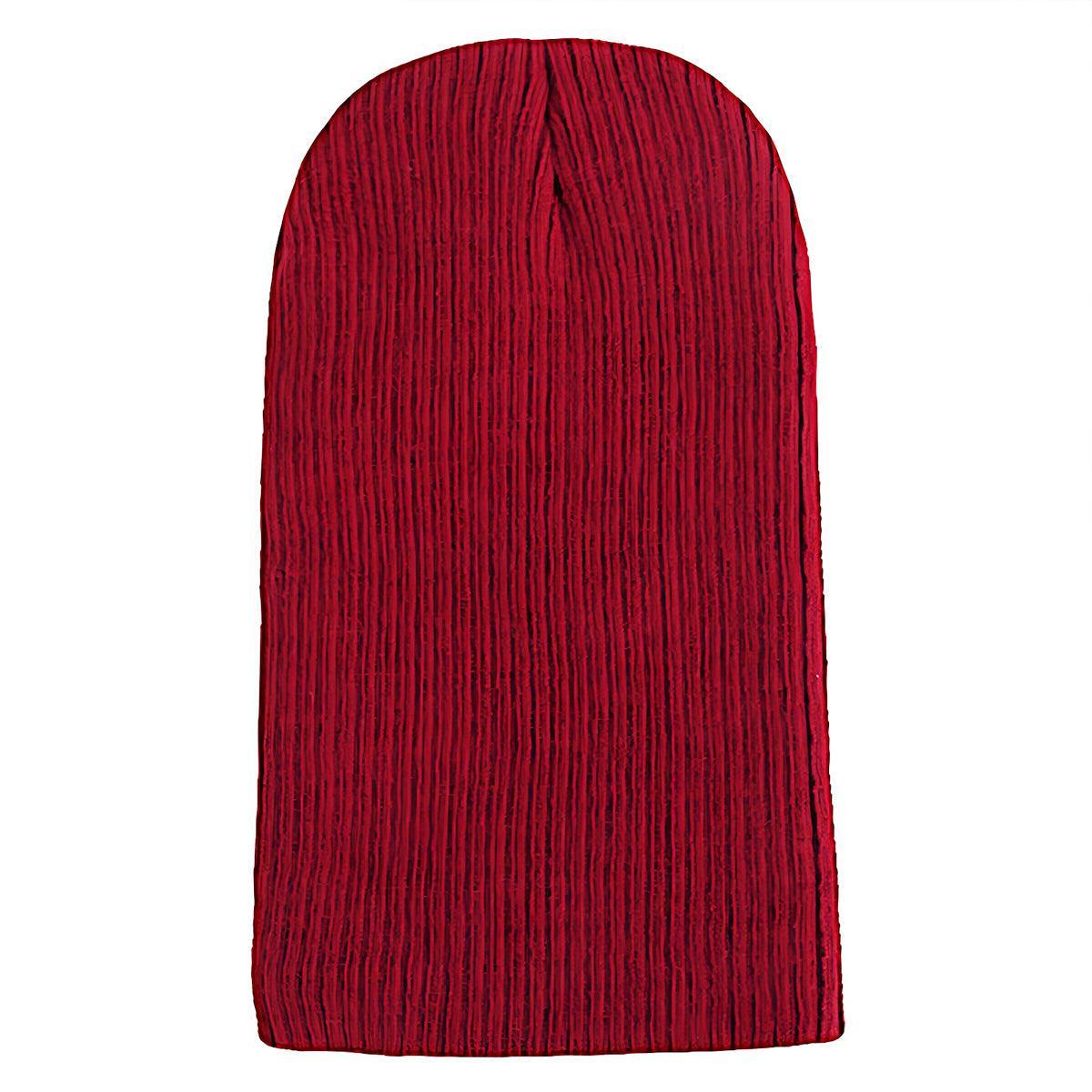 Winter Thermal Warm Women Men Hat Slouch Baggy Hat Beanie Ski Knitted Cap - Black