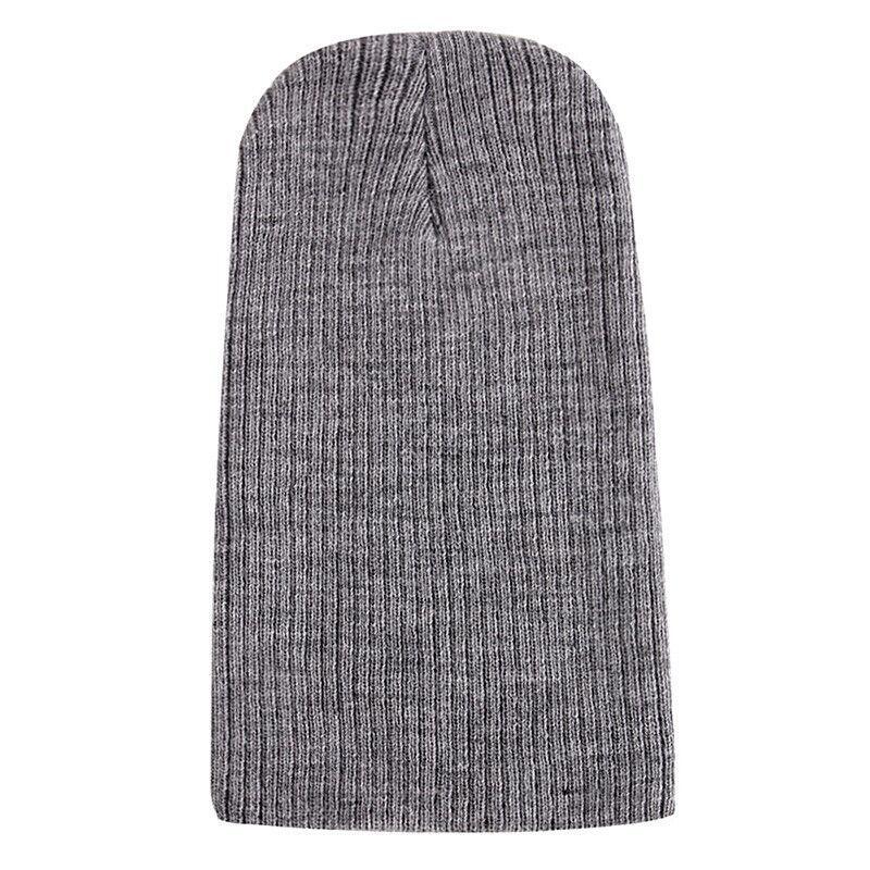 Winter Thermal Warm Women Men Hat Slouch Baggy Hat Beanie Ski Knitted Cap - Green