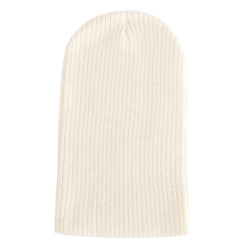 Winter Thermal Warm Women Men Hat Slouch Baggy Hat Beanie Ski Knitted Cap - Green