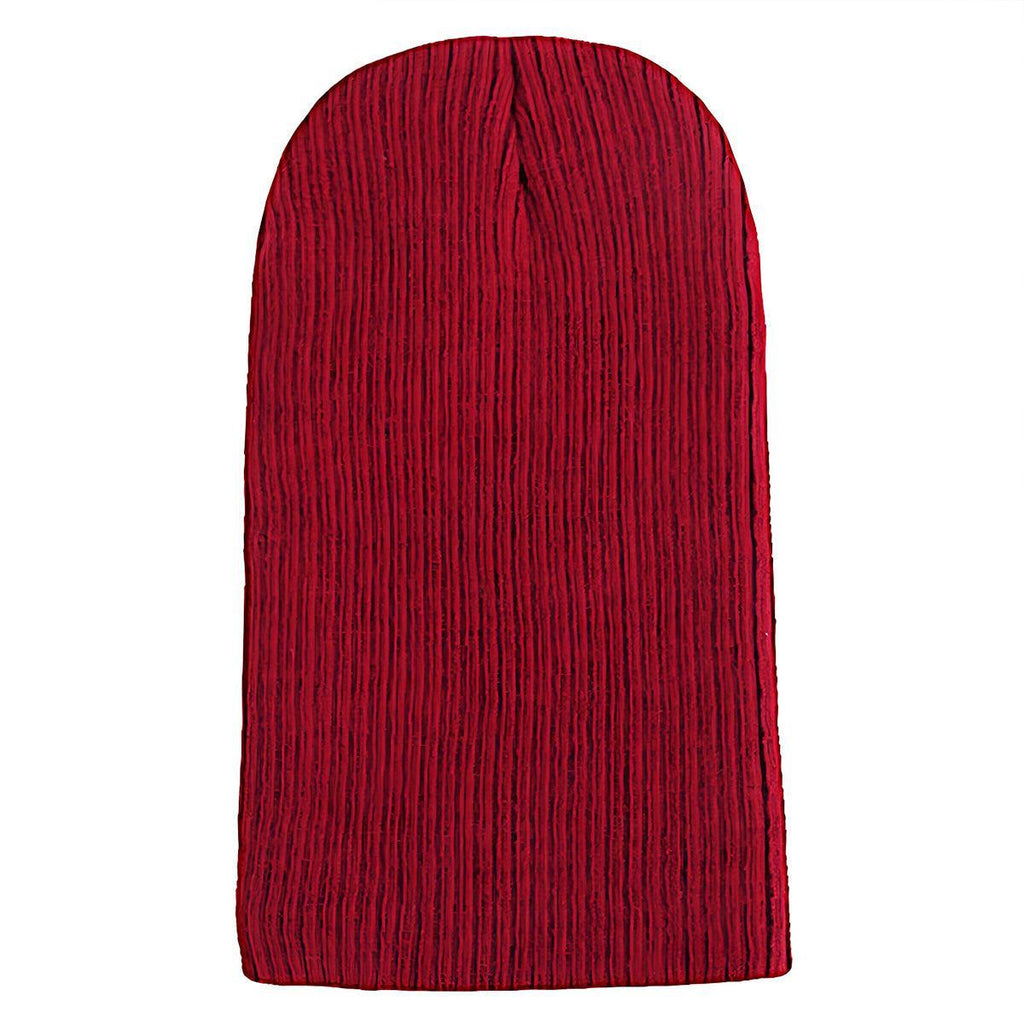 Winter Thermal Warm Women Men Hat Slouch Baggy Hat Beanie Ski Knitted Cap - Navy Blue