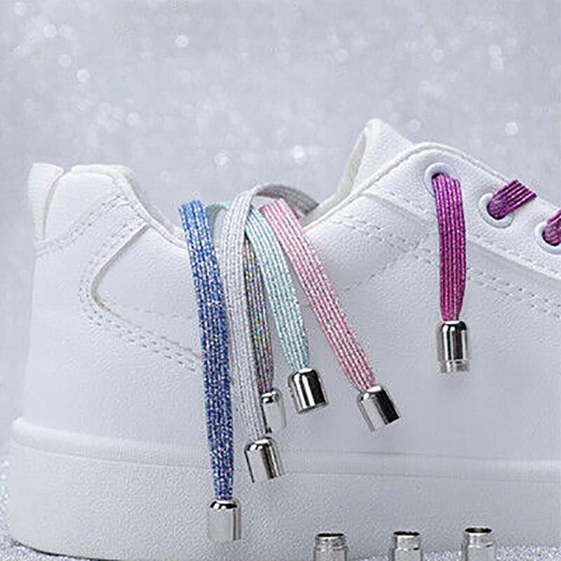 No Tie Locked Elastic Shoelace Shoe Lace Lazy Laces Sneakers Sports - NO.9 Snake Print