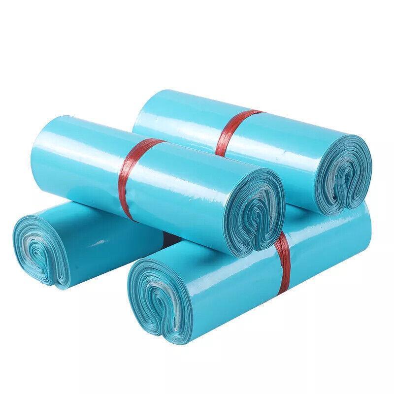 Poly Mailer Bags Mailing Satchel Plastic Courier Self Sealing Packing Blue - 28*42CM