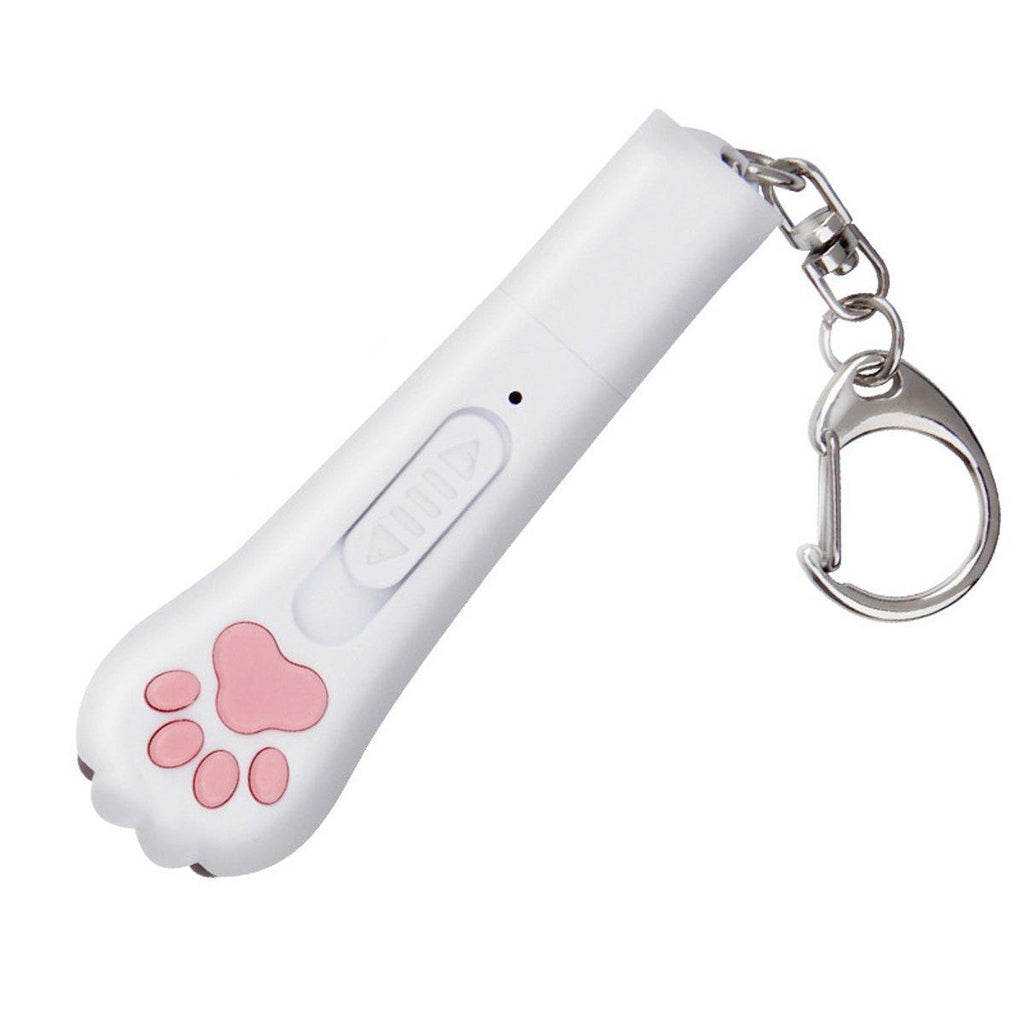 Mini Handheld Cat Claw Teasing Toy Interactive Pet Play Wand for Kitten Exercise - Purple