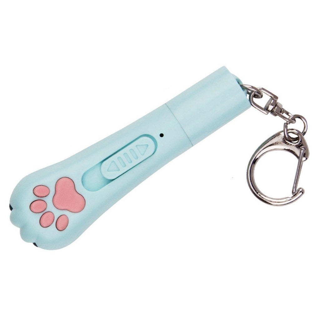 Mini Handheld Cat Claw Teasing Toy Interactive Pet Play Wand for Kitten Exercise - Purple