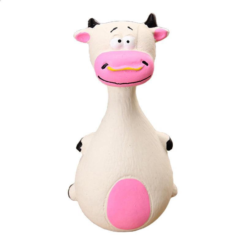 Latex Squeaky Dog Toys Puppy Pet Chew Toys Squeaker Soft and Interactive - Black