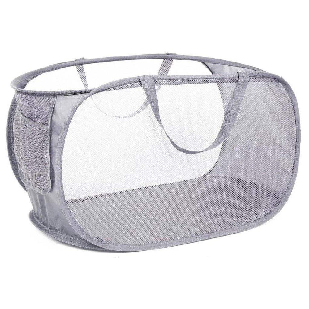 Large Folding Laundry Basket Collapsible Storage Organizer Dirty Clothes Hamper - Pink